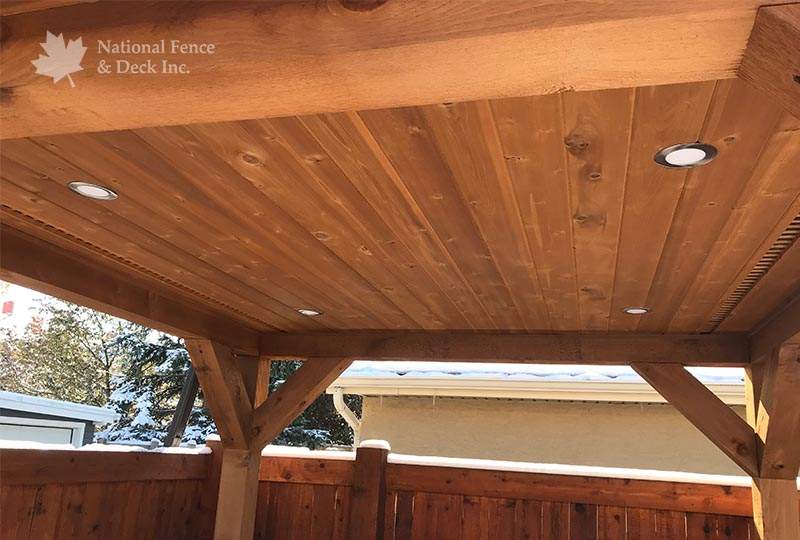 Covered deck gazebo