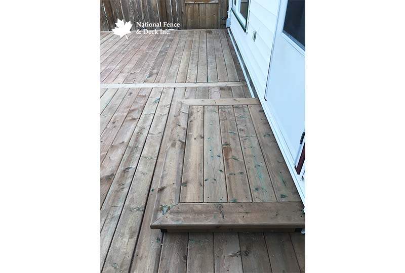 Pressure Treated Back Deck