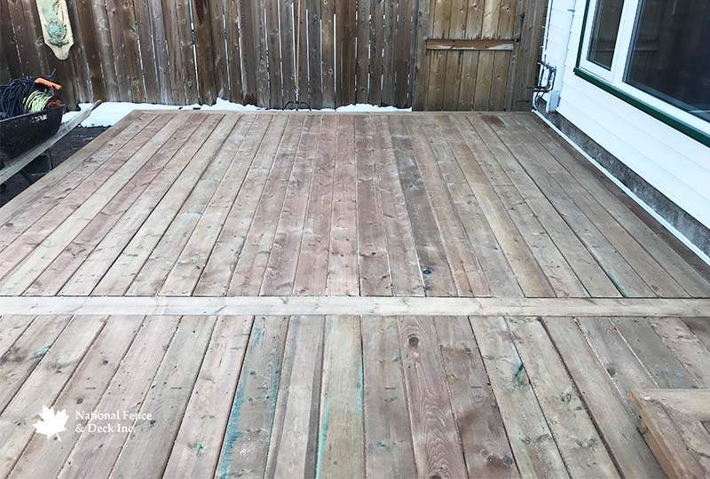 Pressure Treated Back Deck
