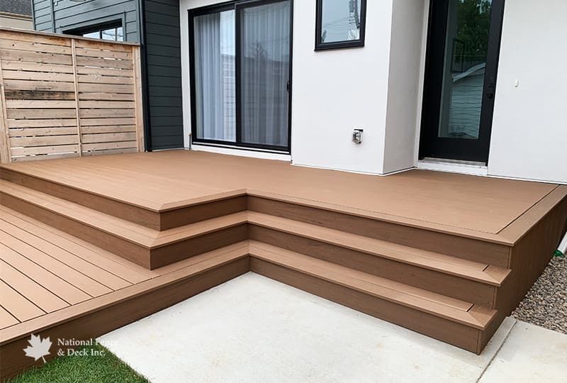Multi Level Trex Transcend Jasper deck.