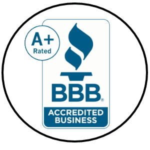 BBB Accredited business badge.