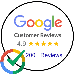 Google customer reviews badge for National Fence & Deck.