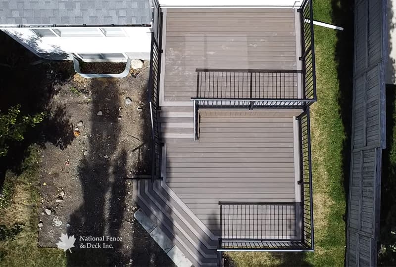 Trex Coastal Bluff and Rocky Harbor deck.