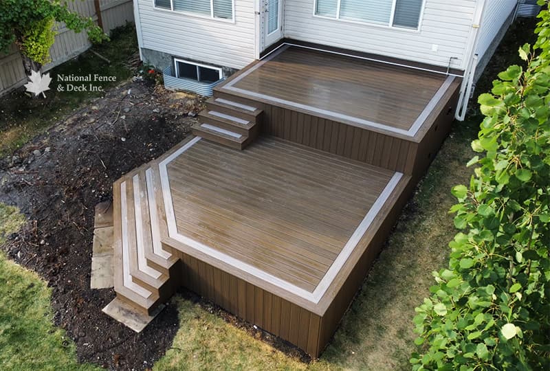 Trex Coastal Bluff and Rocky Harbor deck.