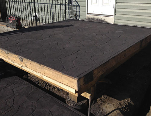 Custom concrete deck
