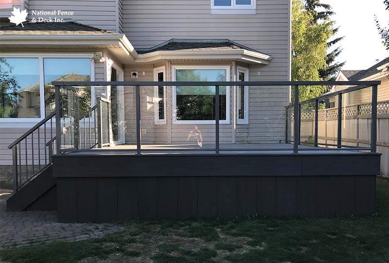 Walkout Composite decking - Custom Quality Decks Calgary, AB