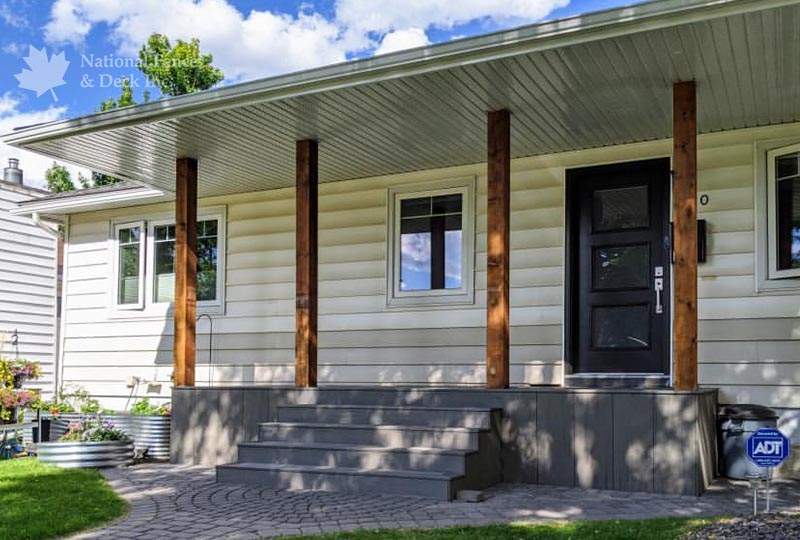 Timbertech composite deck in Silver Maple