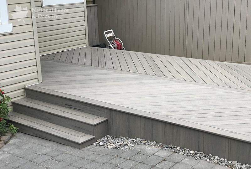 Timbertech composite deck in color Driftwood