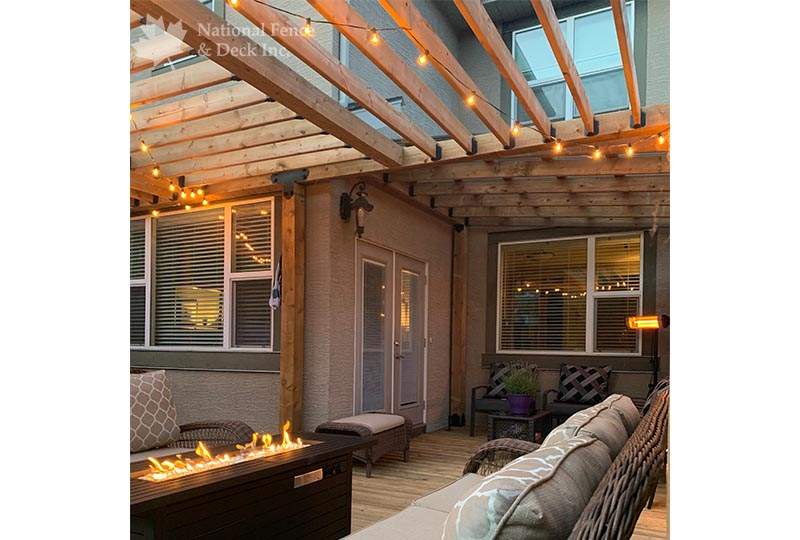 Pergola and waterproof roof structure