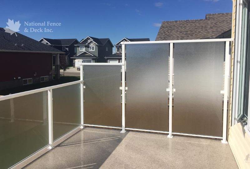 stepped aluminum railing