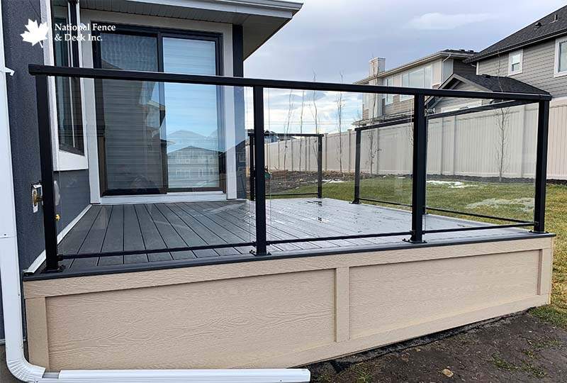 Black Railing TimberTech Decking