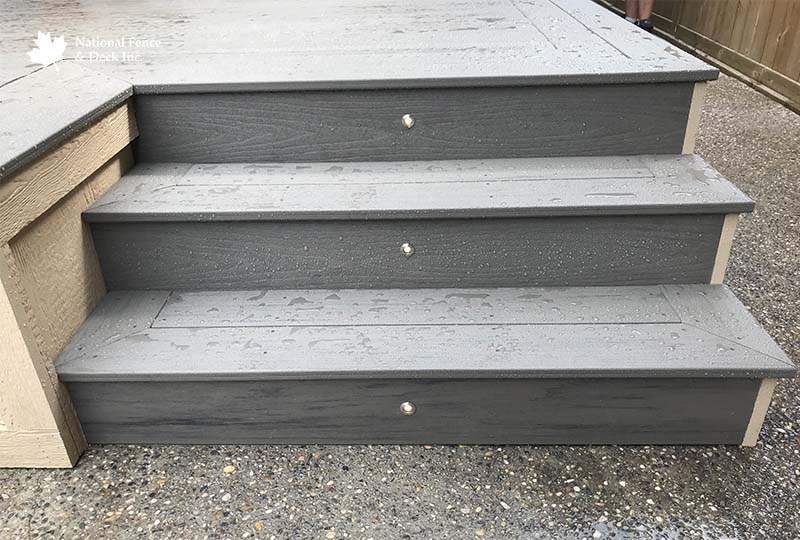 Timbertech Silver Maple Deck With Cedar pergola