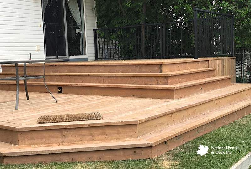 Large Brown Pressure Treated Deck