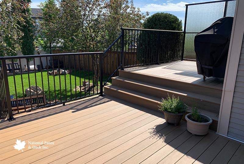 Multi-level Timbertech Coconut Husk Deck