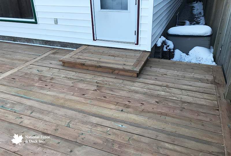 Pressure Treated Back Deck