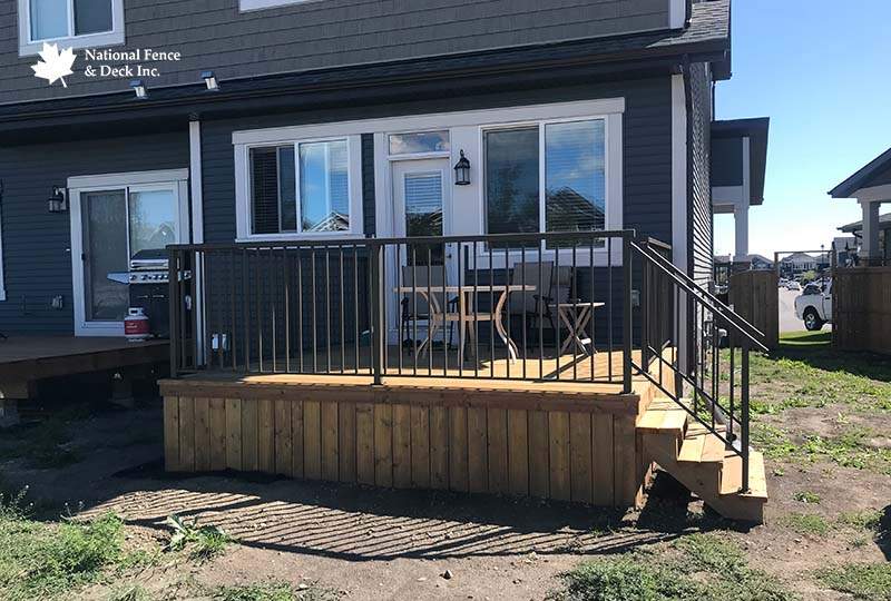 Pressure Treated Deck With Matching Skirting
