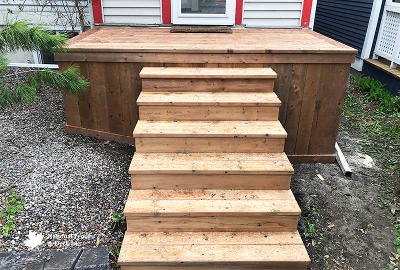 Pressure Treated Porch And Staircase
