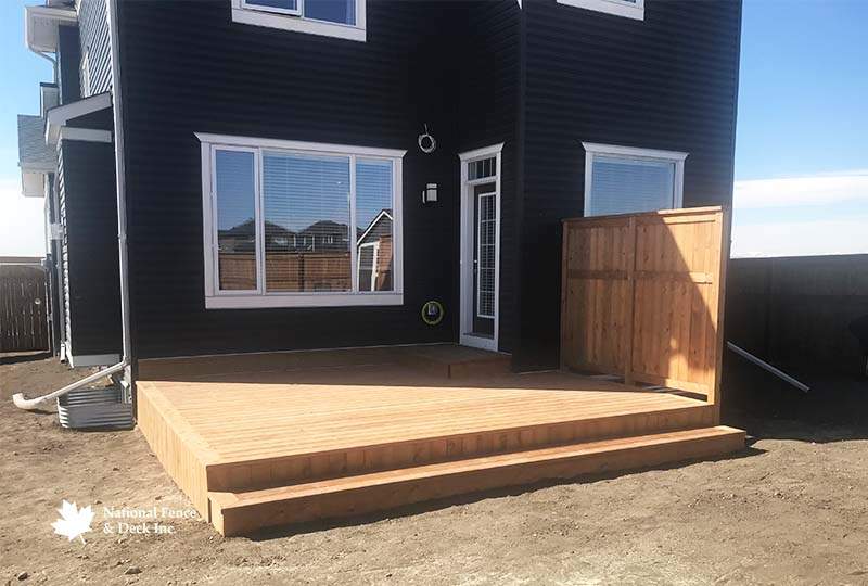 Pressure Treated Skirting Back Deck