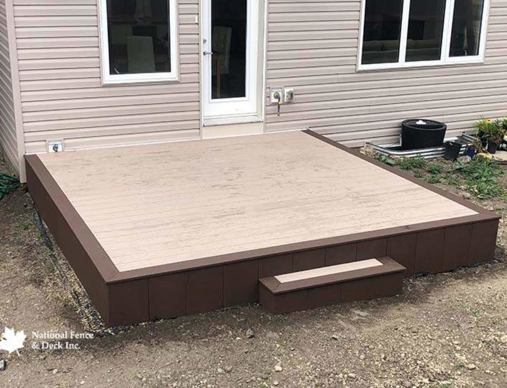Timbertech Coconut Husk Ground Level Deck TimberTech Pro Installers