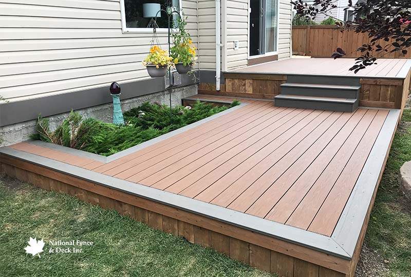 Timbertech Terrain Silver Maple and Brown Oak Composite Deck