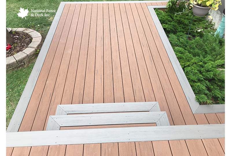 Timbertech Terrain Silver Maple and Brown Oak Composite Deck