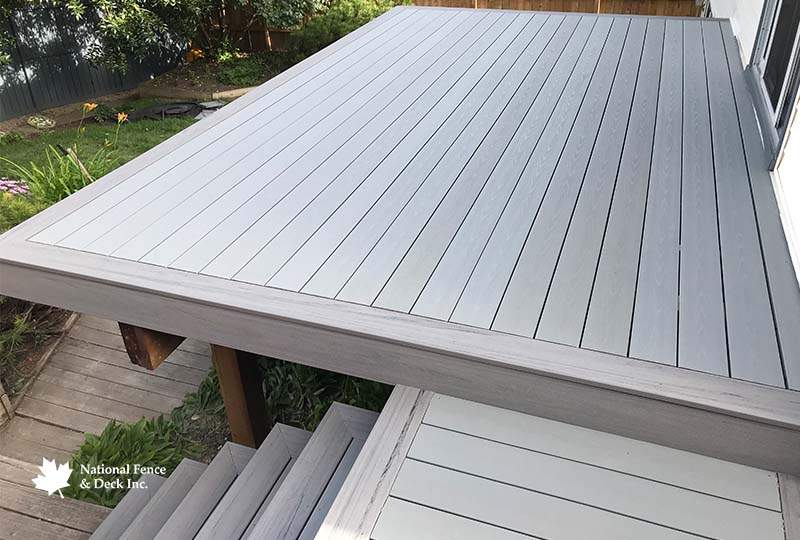 Timbertech Terrain’s Silver Maple and Stone Ash Composite Decking