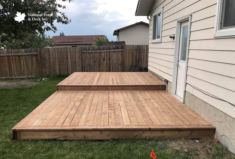 Two Level Pressure Treated Deck