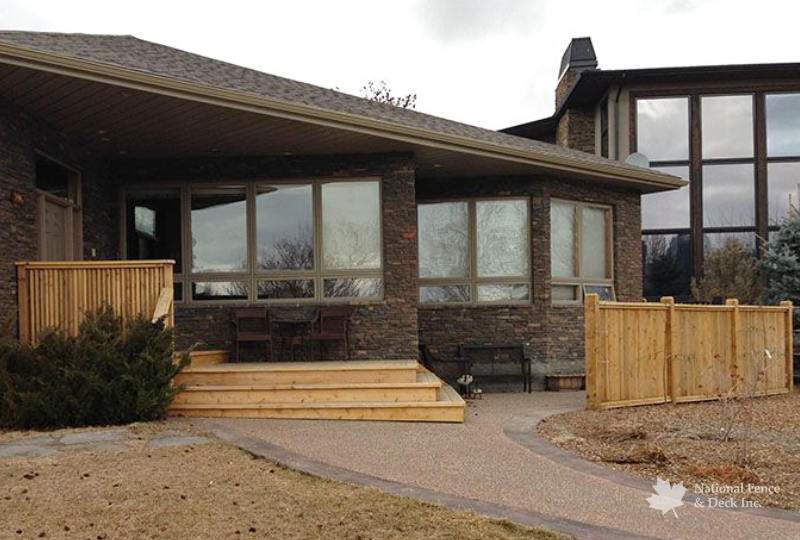 Cedar front porch