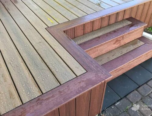 Two toned Trex composite decking