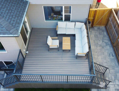 Trex Rocky Harbor deck with Clam Shell borders
