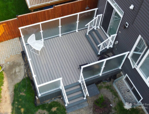 Trex Rocky Harbor decking with Clam Shell borders