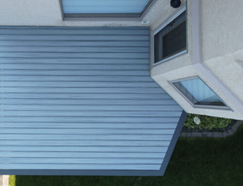 Trex Foggy Wharf Decking With Clam Shell Picture Framed Borders
