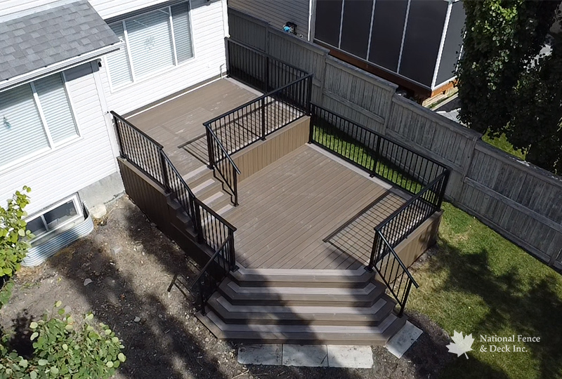 Trex Coastal Bluff and Rocky Harbor deck.